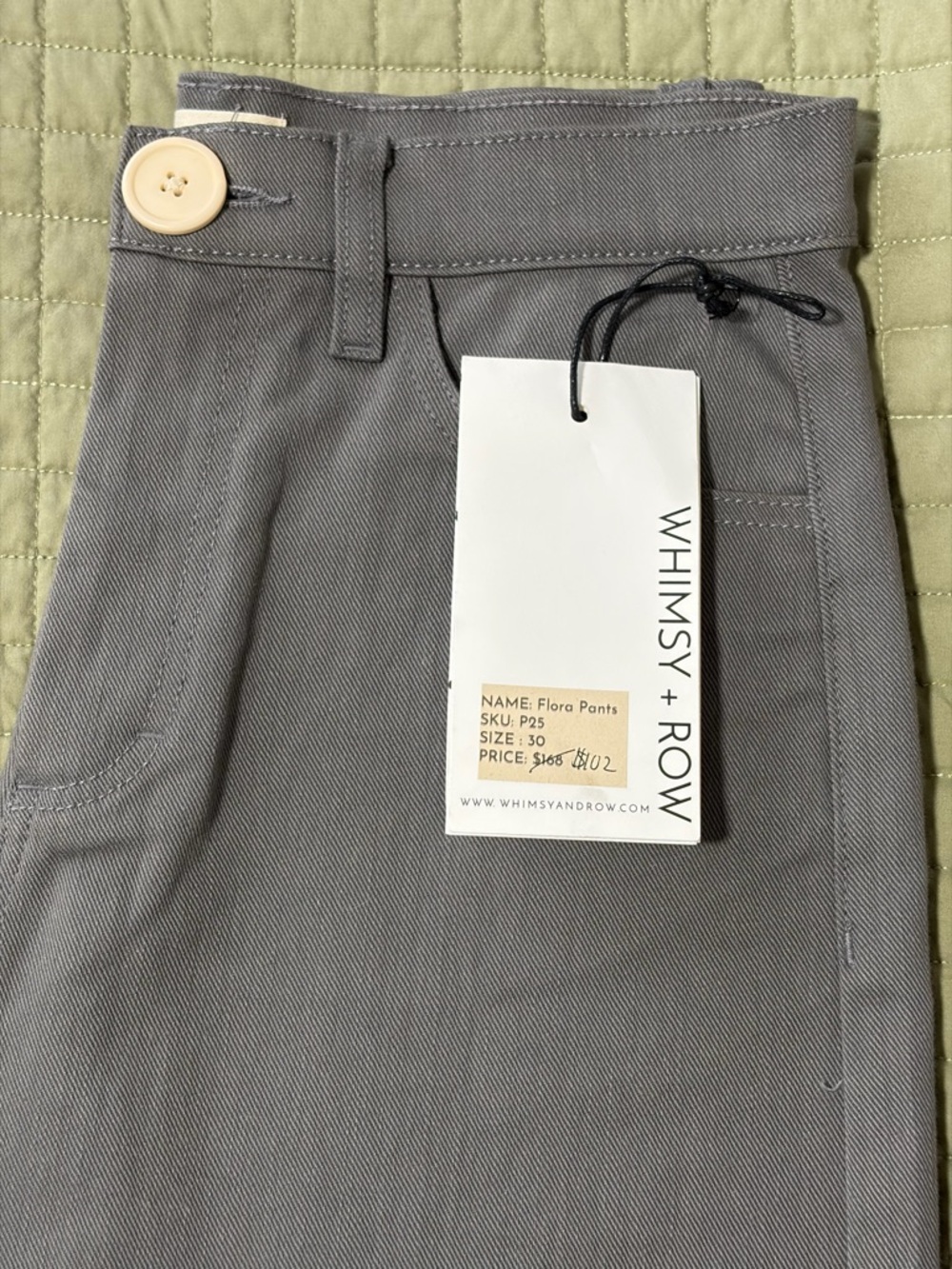 Whimsy + Row Flora Pant in Grey - Picture 4 of 4